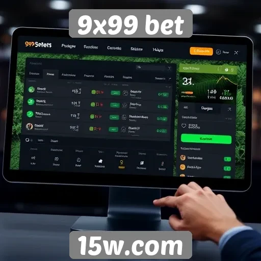 Como funciona a interface do usuário no 9x99 bet